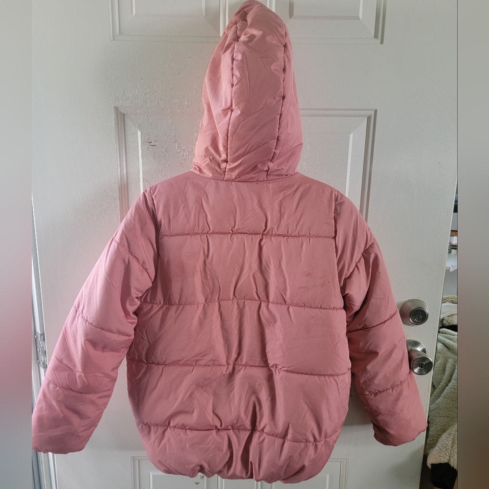 Old Navy Pink Puffer Jacket for Kids - Picture 2 of 7
